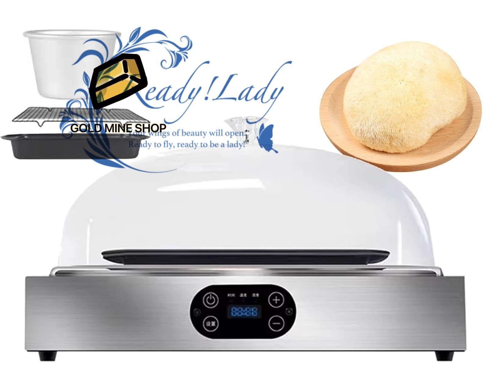 電気生地プルーファーマシン パンプルーファーマシン 湿度と温度調整 な納豆発酵器 99Hタイミング 304ステンレス鋼ライナー付き