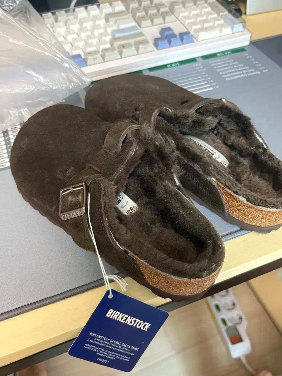 ビルケンシュトック ボストン スウェード ブラウン 225 230まで タグあり