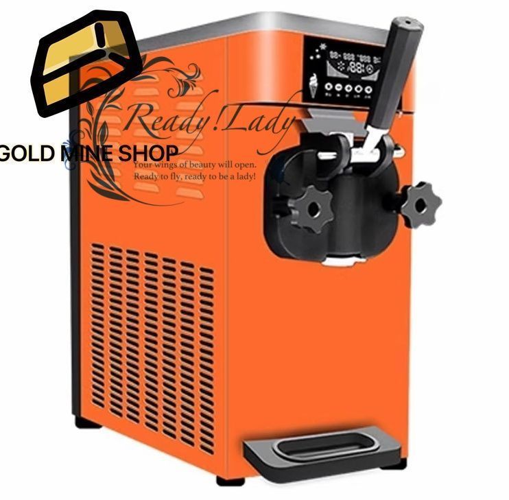 アイスクリームメーカーマシン 業務用デスクトップアイスクリームマシン コーン型全自動シングルヘッドソフトアイスクリームマシン 家庭用アイスクリームマシン