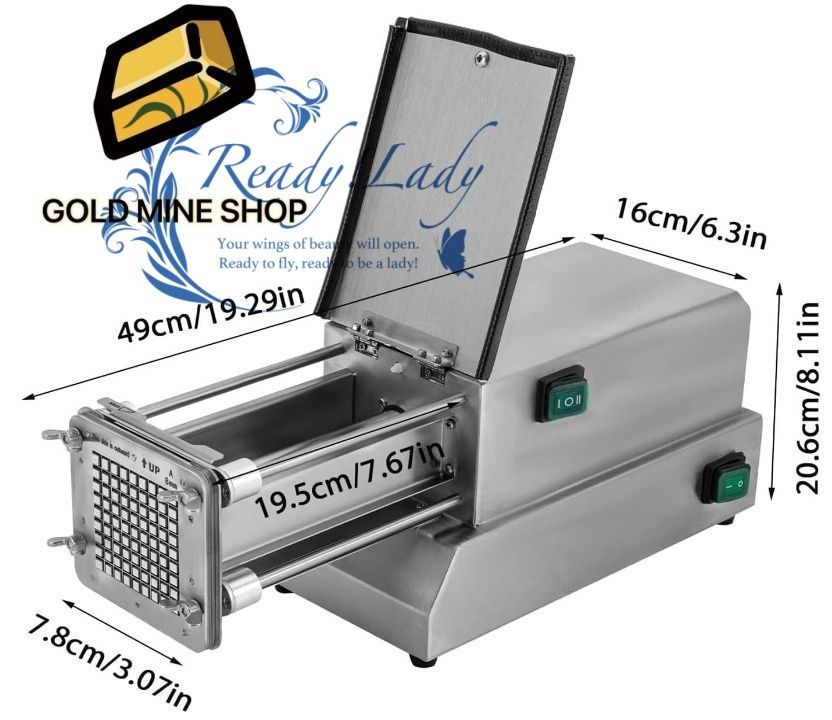 4枚刃ポータブル電動ポテトスライサー