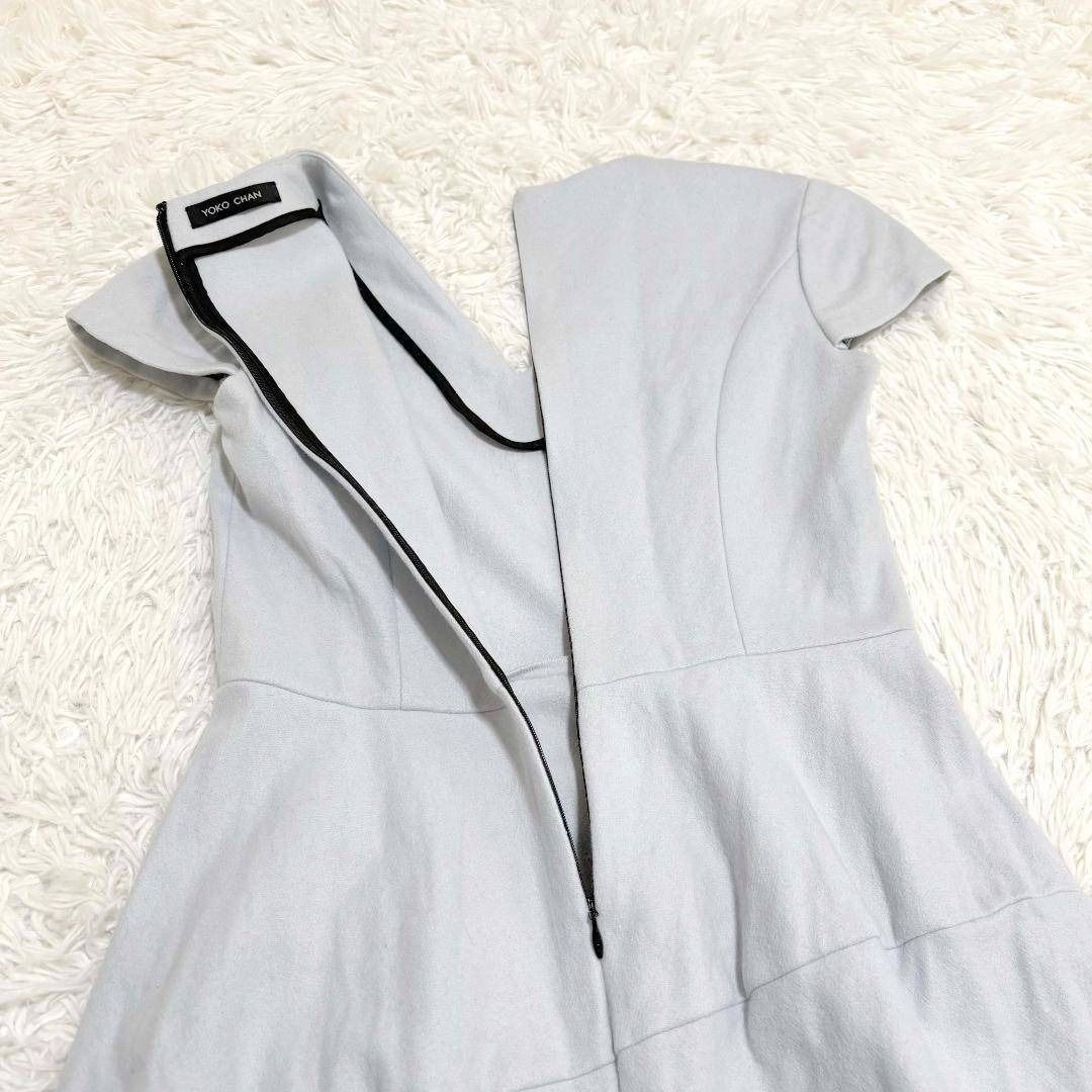 ひざ丈ウールフ ワンピース