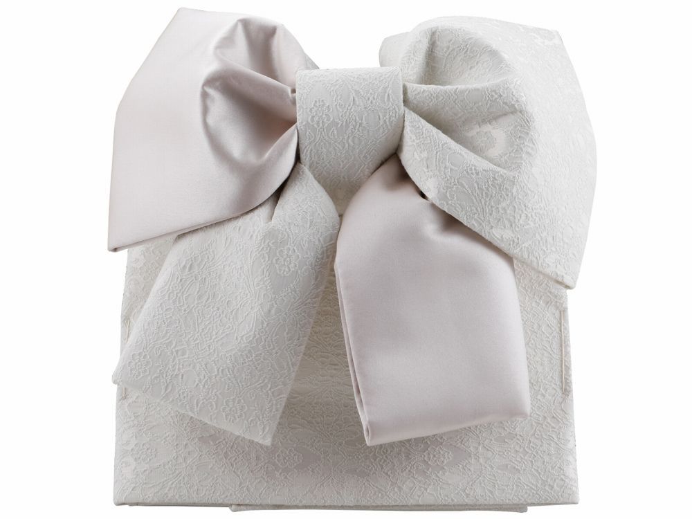 七五三 七歳用 結び帯 大寸 単品 ベージュ アイボリー da-251-11