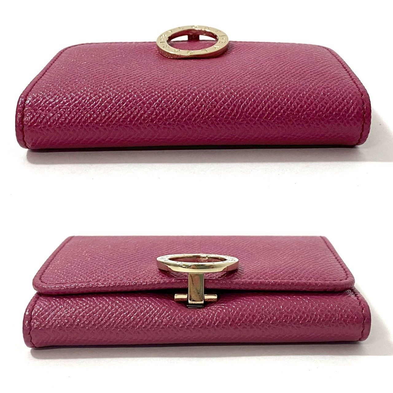 BVLGARI ブルガリ レザー カードケース 名刺入れ カード入れ ピンク