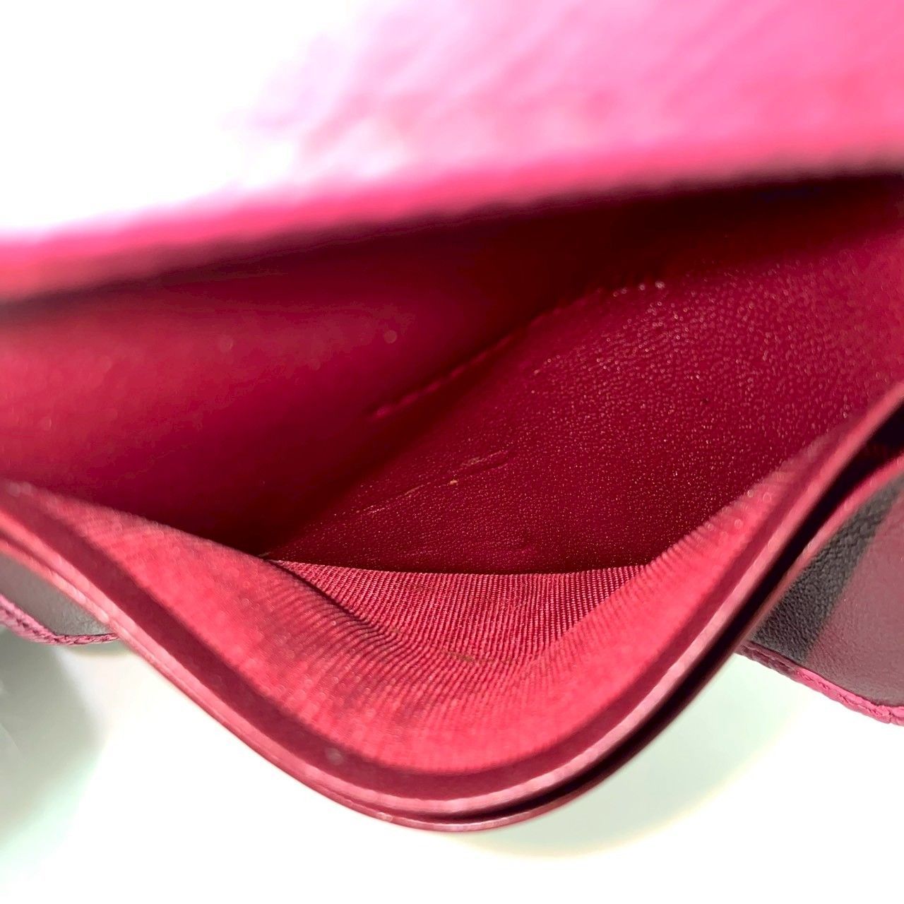 レザー ダークピンク