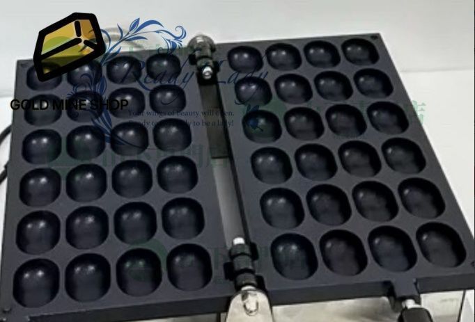 俵型のベビーカステラ 24穴 万能焼ガス 最新式テフロン加工済