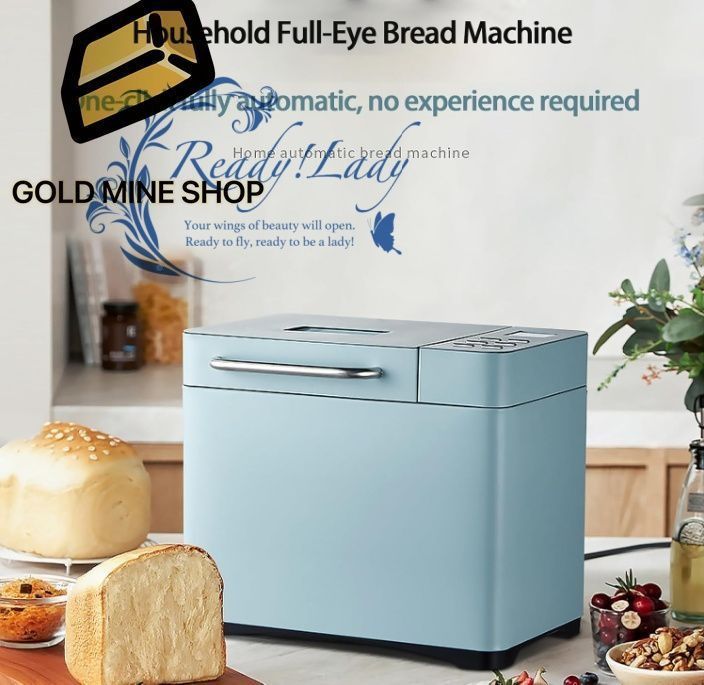 電気パンメーカー 19-in-1多機能パントースター 15時間遅延タイマー付き 60分間ステンレス製保温インテリジェントパンマシン ヨーグルトケーキパントーストベーキングマシン