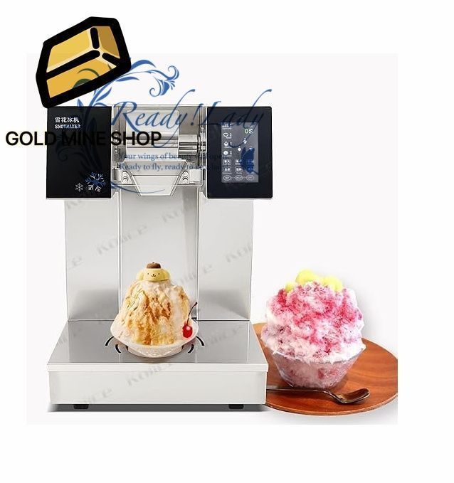 業務用空冷式スノーフレークアイスマシン 180kg 日かき氷マシン 旋転基盤を付けのスノーコーンマシン タッチスクリーンパネル