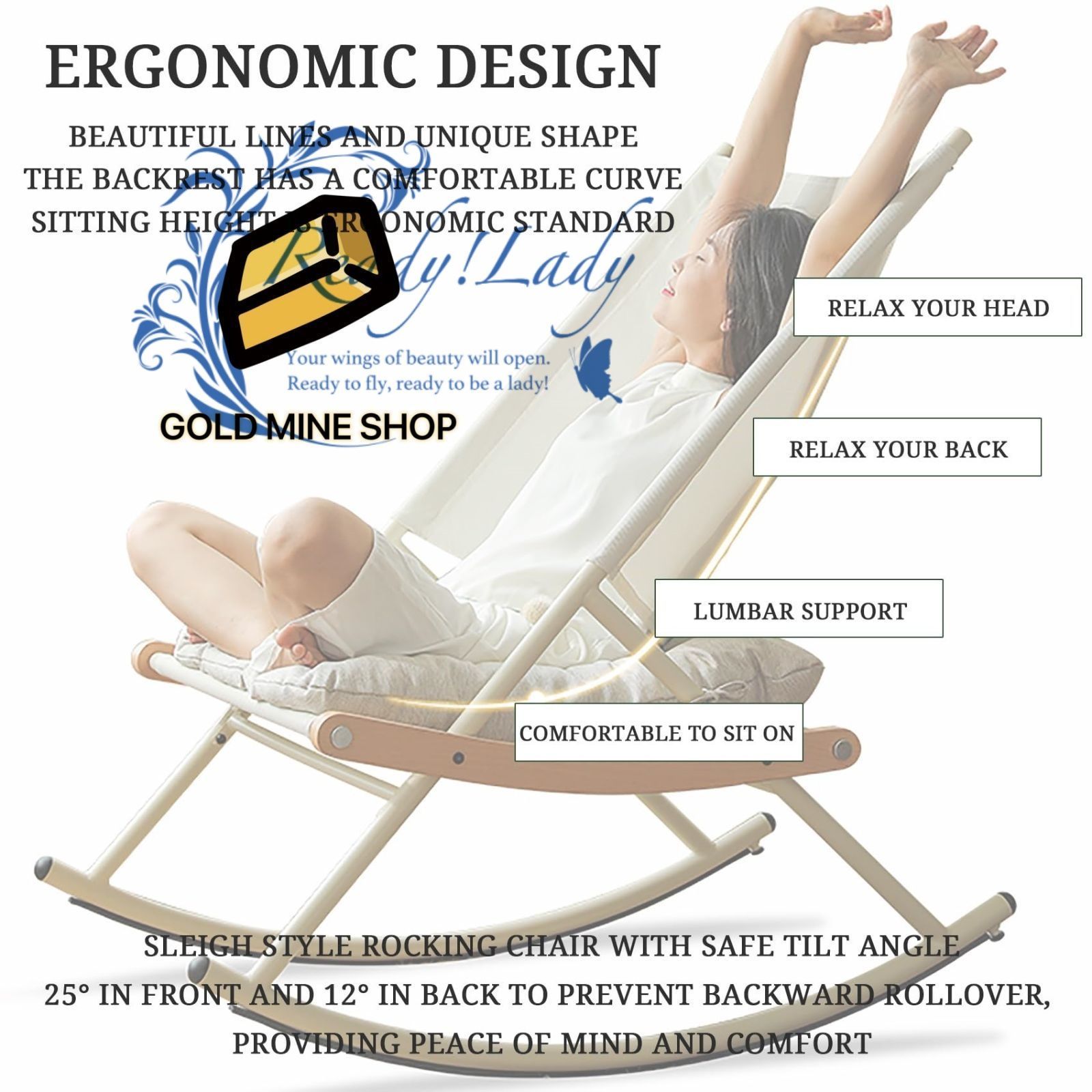 ロッキングチェア リビングルームのロッキングチェア