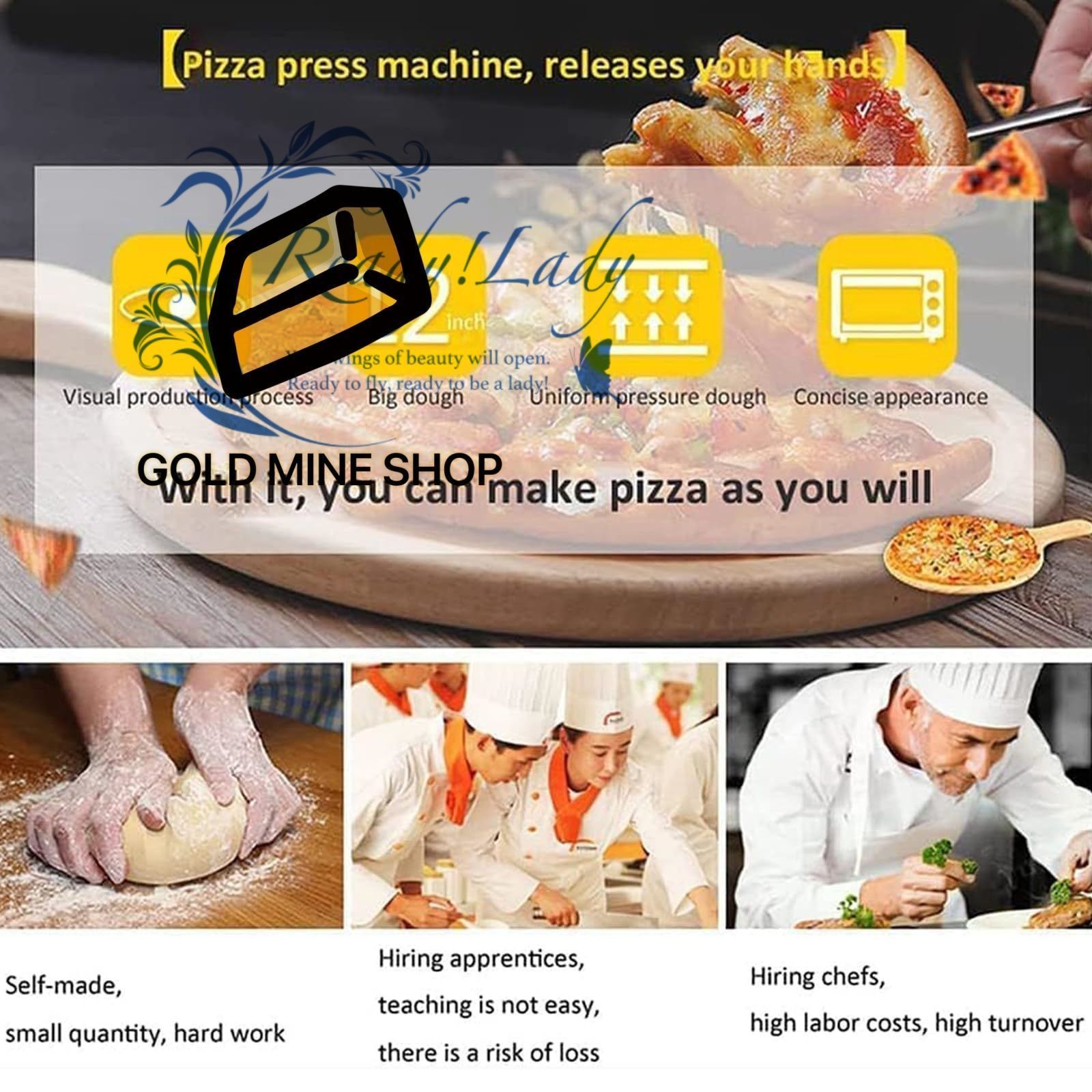 ピザ生地ローラーシーター 12 15インチ自動プレス機 商業用370 W電動ピザプレス製造機 パスタメーカー 5秒 ピザやさまざまな生地ケーキのローリング用生地 15インチピザ