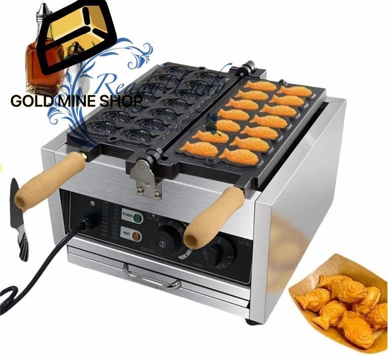 たい焼きメーカー業務用 カー直火式テフロン加工焦げつかないたい焼き器 BBQ用ガスコンロ炭火対応ハンドル付き アイスクリームたい焼き焙煎機 均一加熱三種焙煎機 たい焼き機