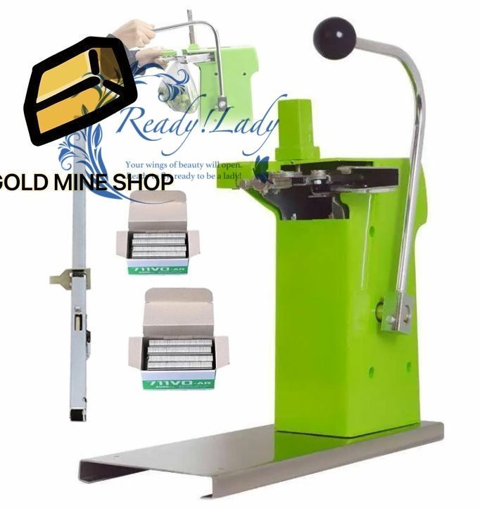 プラスチックバッグネックシーラー デスクトップ手動プラスチックバッグクリッピングマシン 8000個のU字型シーリングネイル 圧力調整 果物と野菜のロールバッグ包装機