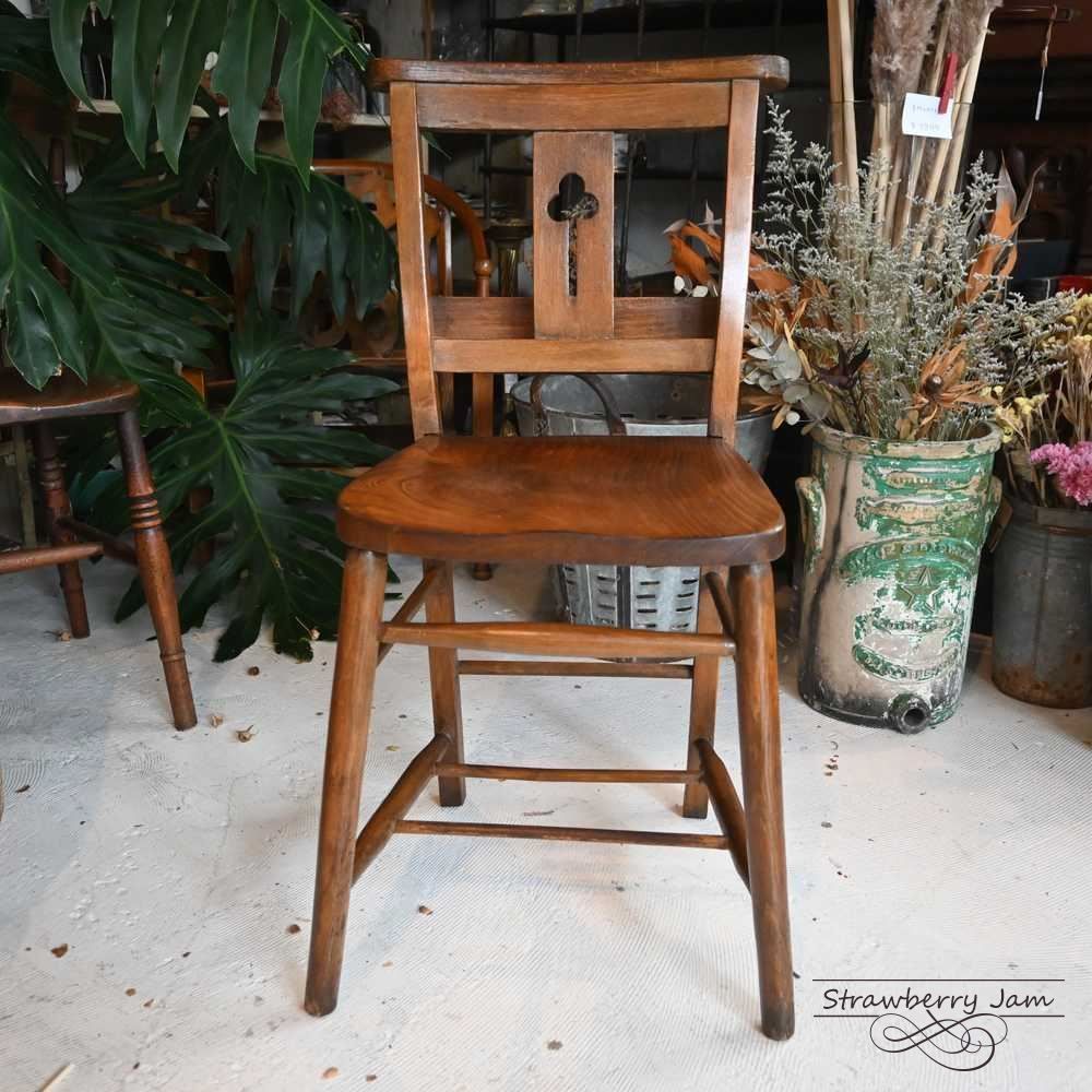 L3705-272-5 英国アンティーク チャーチチェア ヴィクトリアン アンティークチェア キッチンチェア チェア ダイニングチェア 教会 イギリス