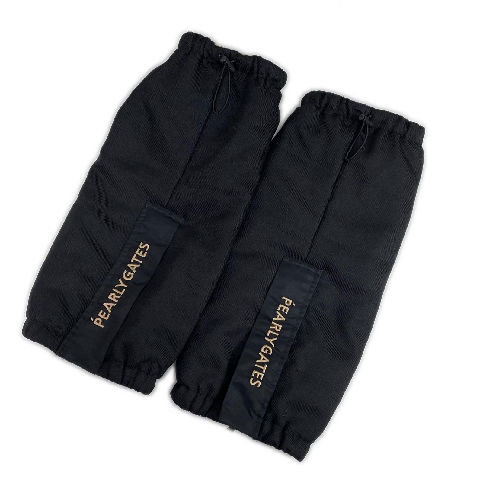 レディース パーリーゲイツ PEARLY GATES レッグウォーマー フリー 黒 ブラック 内側フリース 足元ファスナー開閉