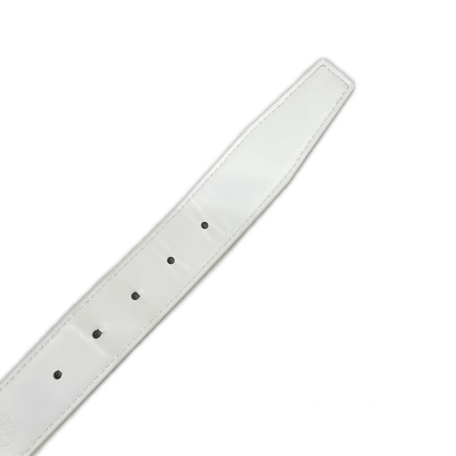 レザレクション Resurrection ベルト ホワイト モノグラム ロゴ柄 LLC-HASEGAWATOSO_COM