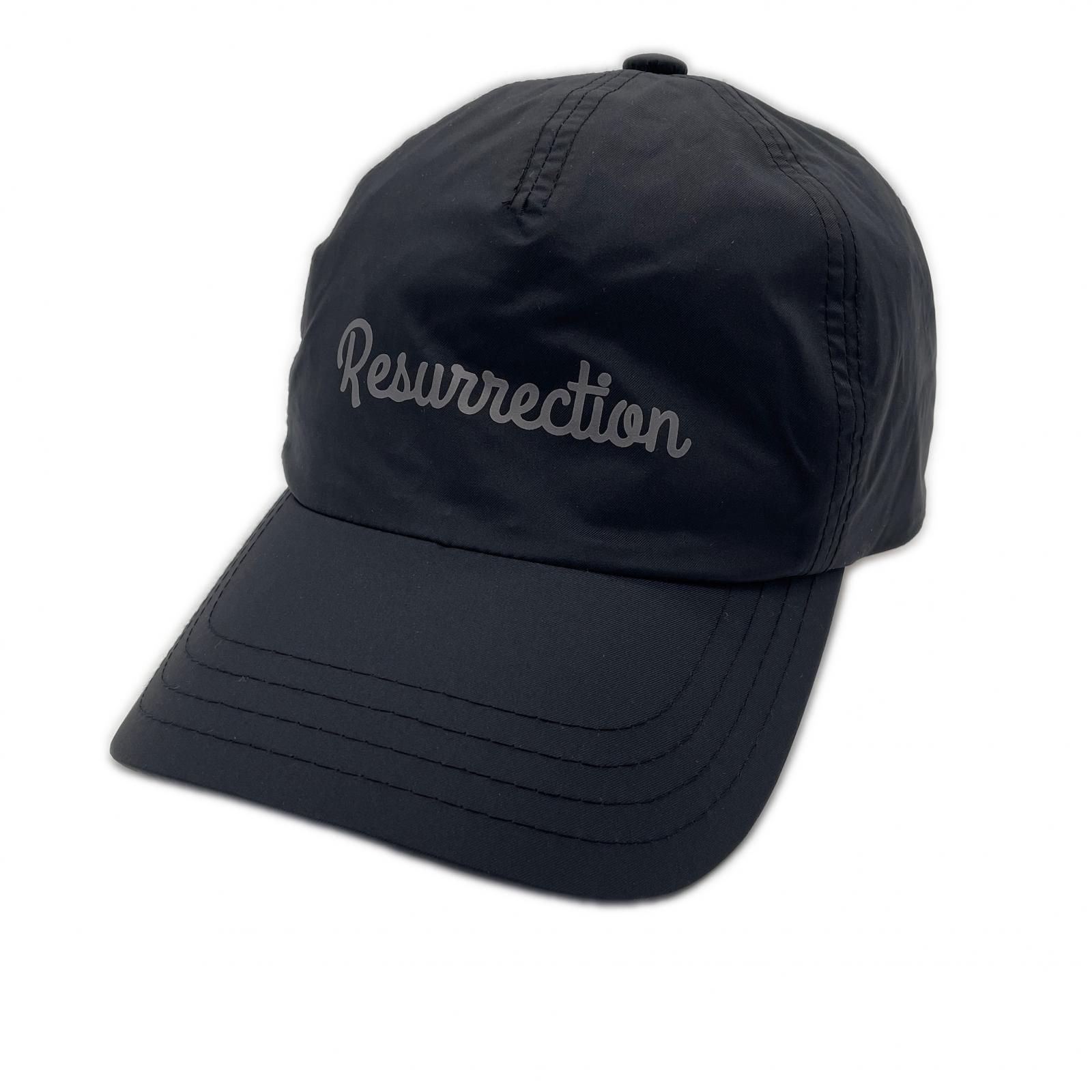 レザレクション Resurrection レインキャップ フリー ブラック 防水 メーカーロゴ