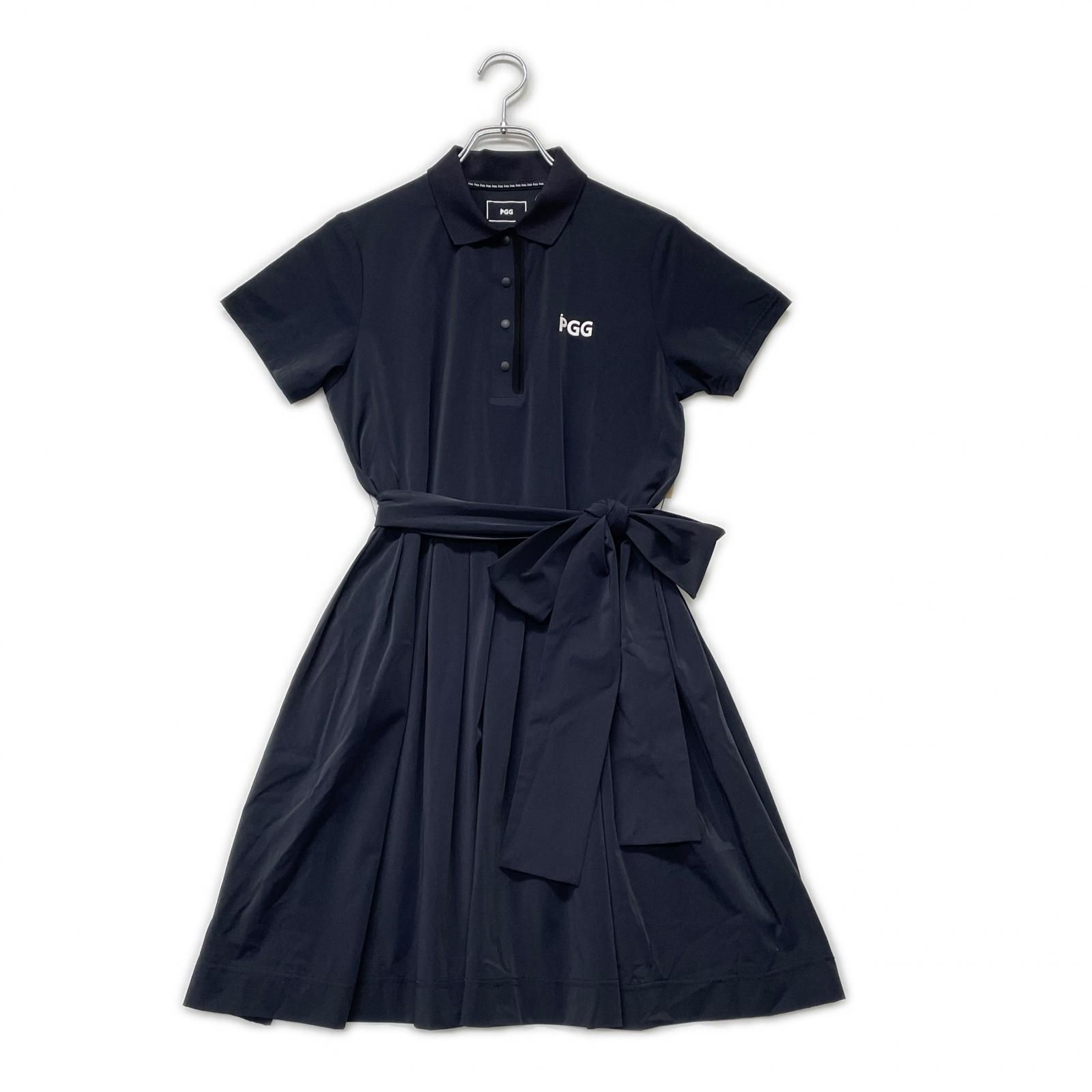 レディース ピージージー PGG ワンピース 1 M 紺 ネイビー モデル 半袖