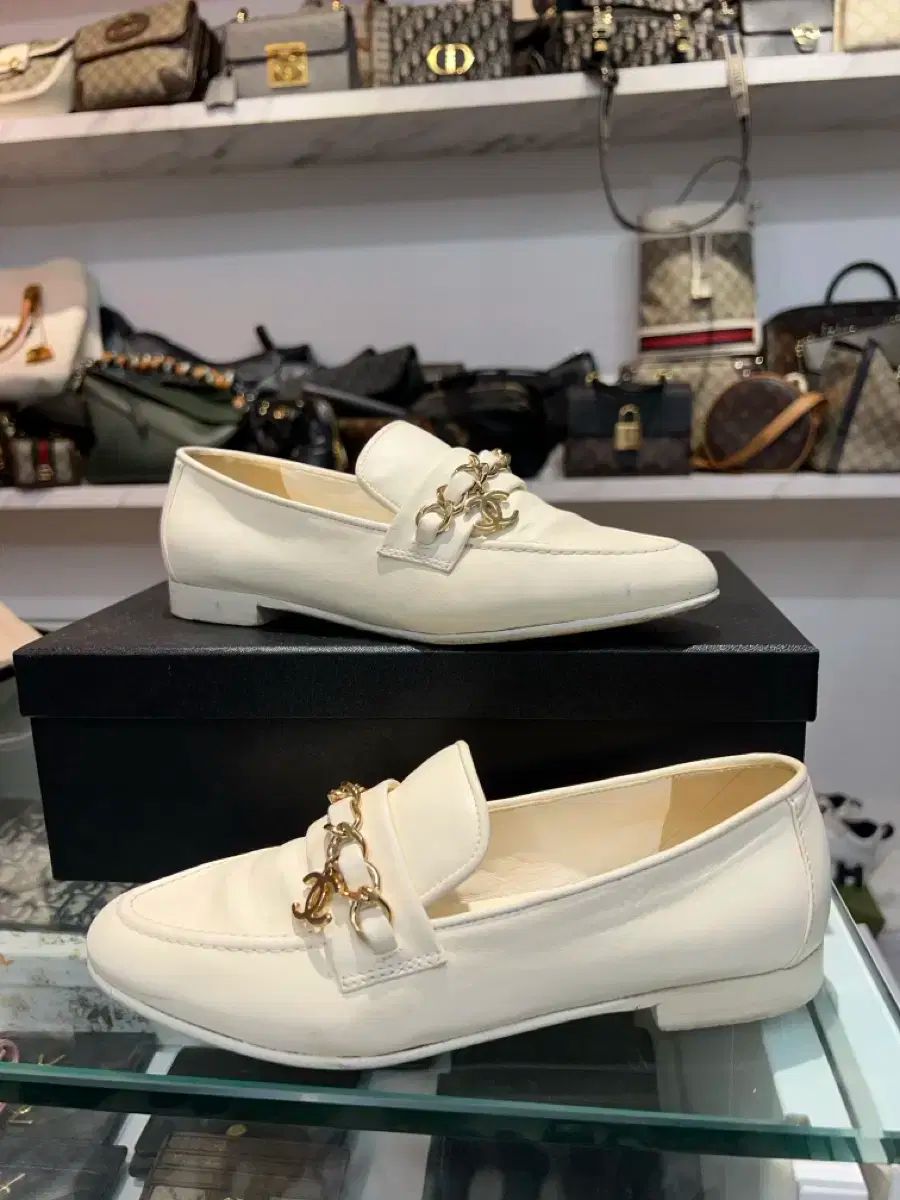 36 CHANEL シャネル coco チェーン チェーンローファー 靴 レディース