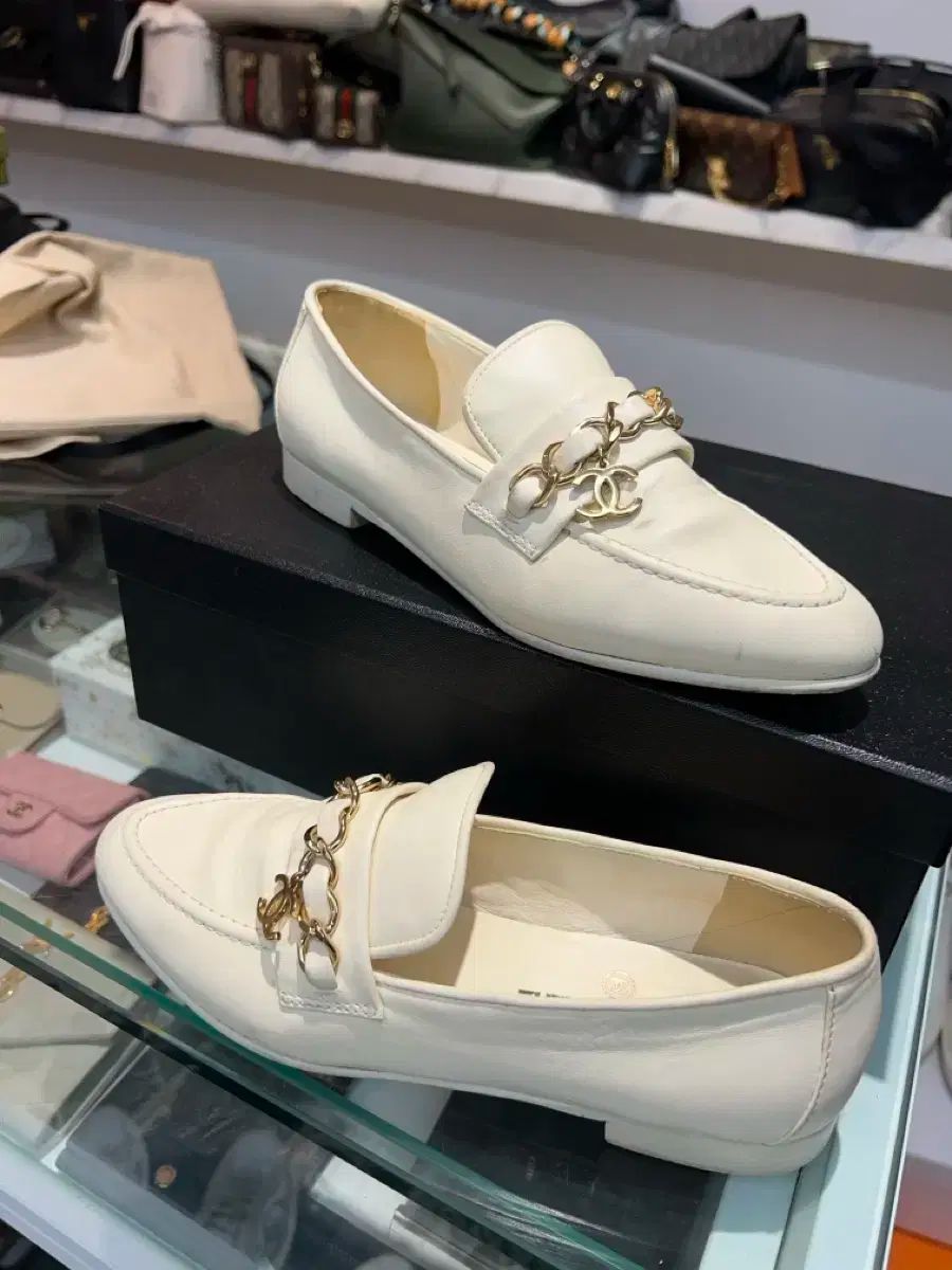 36 CHANEL シャネル coco チェーン チェーンローファー 靴 レディース