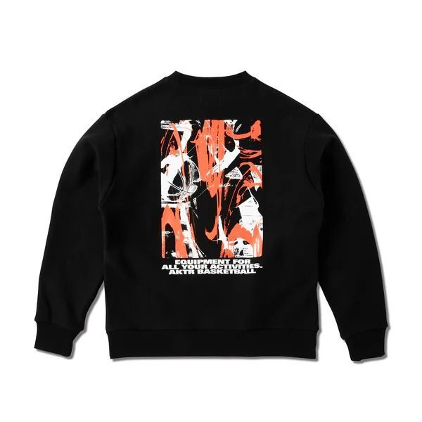 AKTR WILD-CARD SWEAT CREW NECK BLACK 225-026010