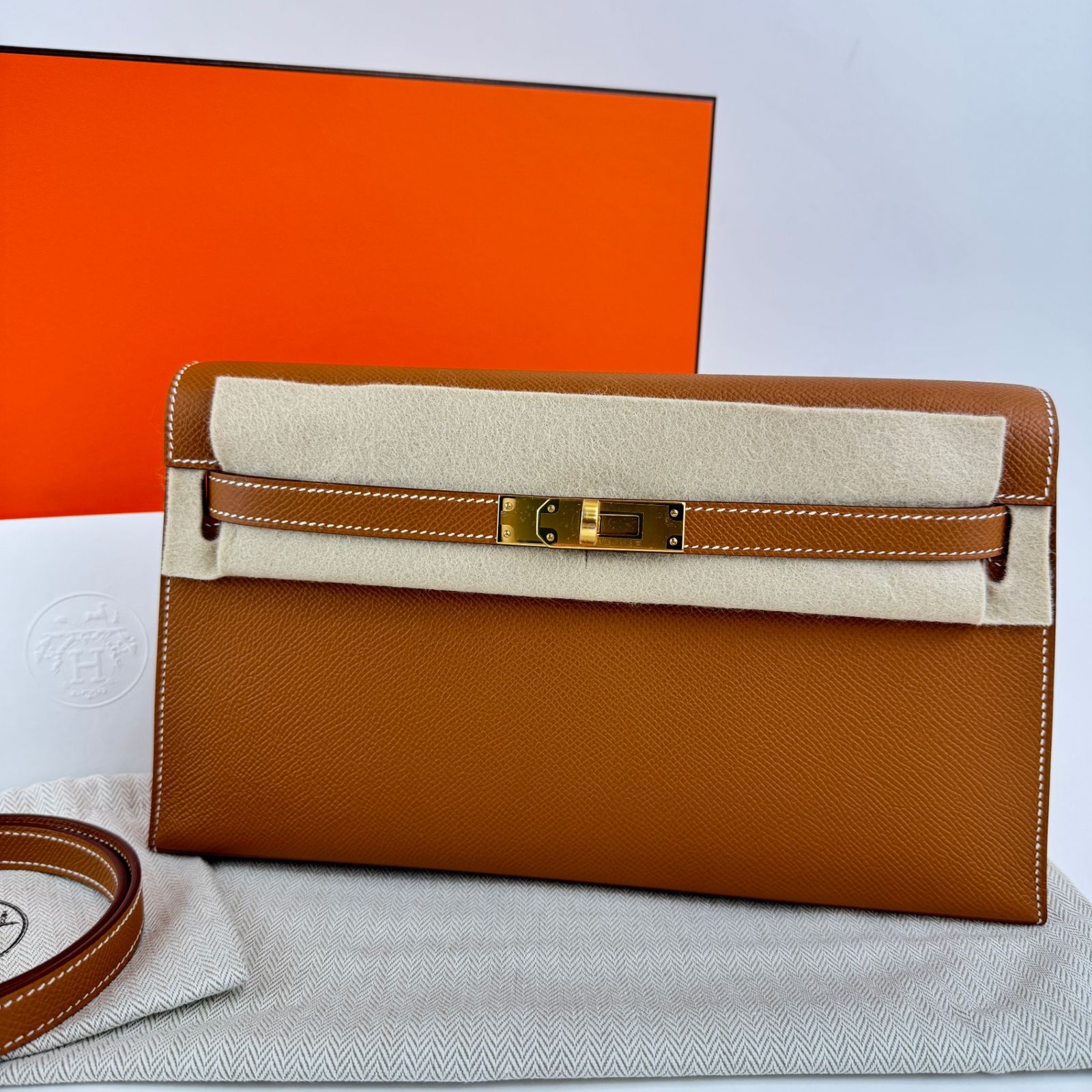 新品未使用 HERMES エルメス Kelly elan ケリーエラン Gold ゴールド