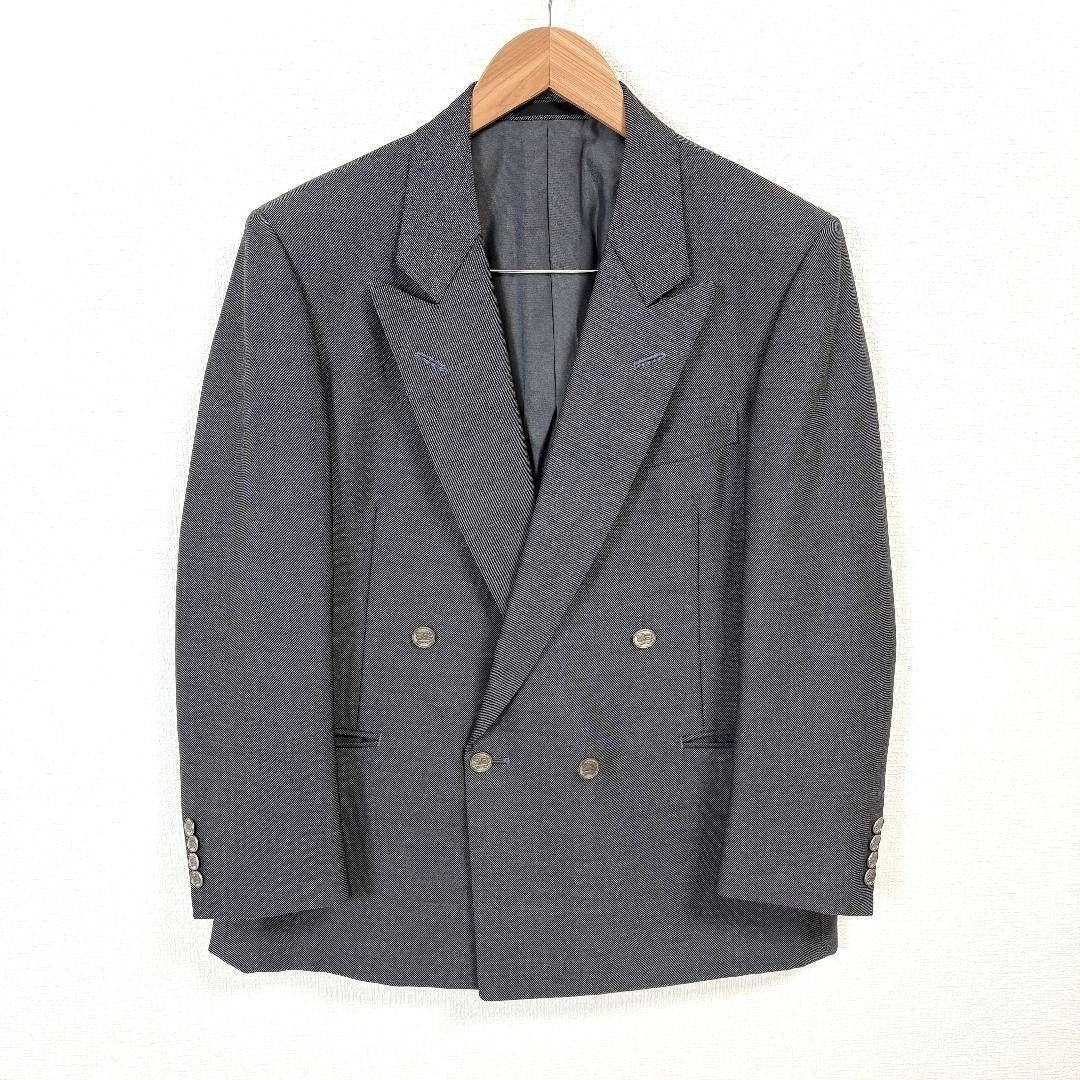 バーバリー ロゴボタン ダブルスーツセットアップ 94-84ダークグレー
