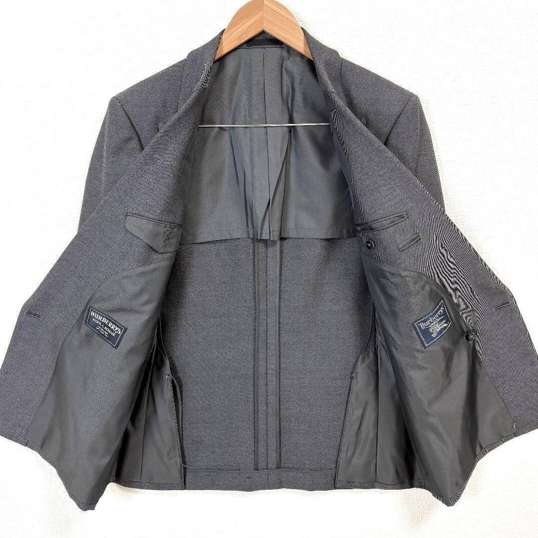 バーバリー ロゴボタン ダブルスーツセットアップ 94-84ダークグレー