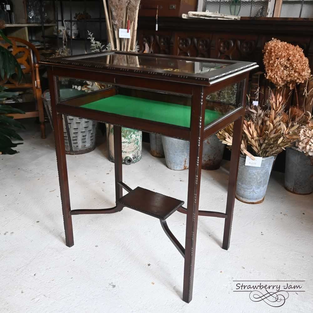 L3705-8 英国アンティーク ジュエリーキャビネット ボックス サイドキャビネット スモールキャビネット ショーケース シェラトンリバイバル ジュエリーケース イギリス