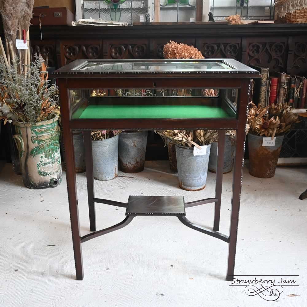 L3705-8 英国アンティーク ジュエリーキャビネット ボックス サイドキャビネット スモールキャビネット ショーケース シェラトンリバイバル ジュエリーケース イギリス