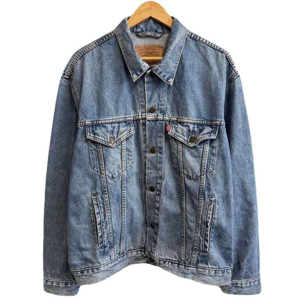 チュニジア製 LEVI’S リーバイス 70503 02 デニムジャケット Gジャン コットンジャケット 青 ブルー XLサイズ No L 039