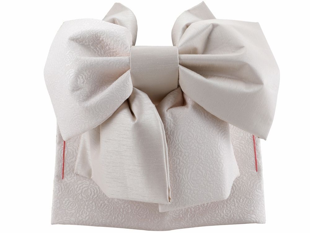 七五三 七歳用 結び帯 大寸 単品 ベージュ da-251-10