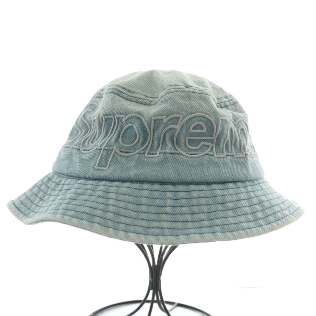 シュプリーム SUPREME DENIM CRUSHER HAT S/M Supreme Classic Logo