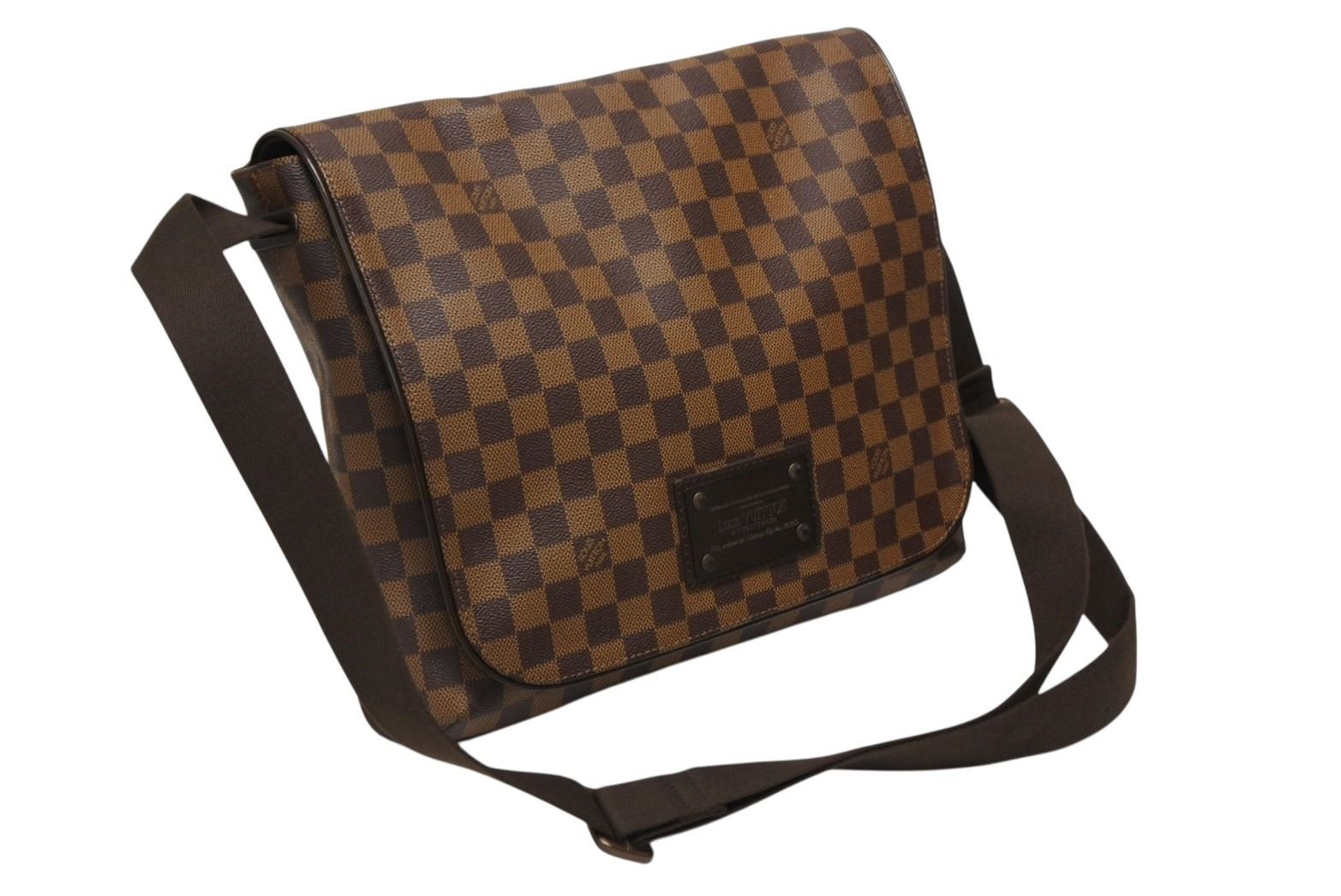 LOUIS VUITTON ルイヴィトン ブルックリンMM メッセンジャー ショルダーバッグ N51211 ダミエ エベヌ ブラウン 4b008605 DECORATOM_COM_BR