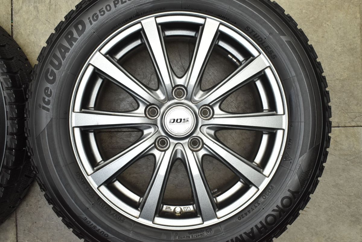  スタッドレス DOS 16 in 6 5 J 53 PCD 114 3 ヨコハマ アイスガード iG 50プラス 205 60 R ノア ヴォクシー ステップワゴン アクセラ 16インチ タイヤ ホイールセット