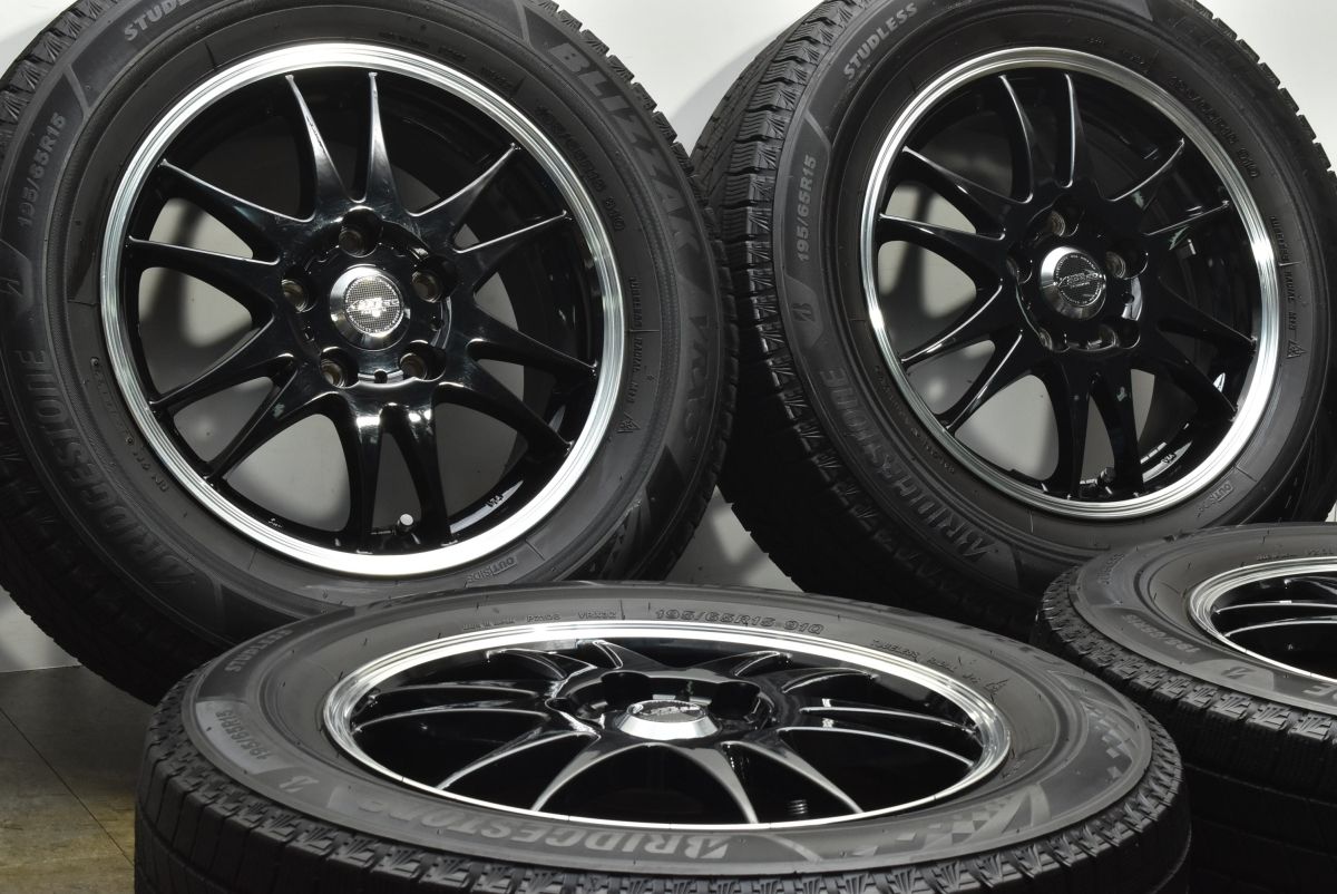 スタッドレス クロススピード 15 in 6 J 50 PCD 114 3 ブリヂストン ブリザック VRX 195 65 R ノア ヴォクシー ステップワゴン 可