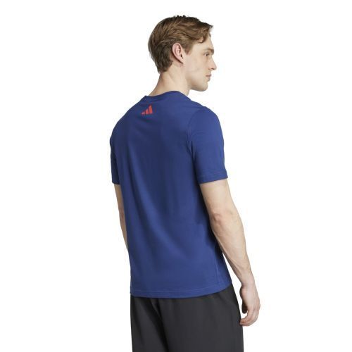 アディダス ラグビー フランス代表 FFR 2025 2026 グラフィック Tシャツ 紺 ネイビー 青 ブルー 赤 レッド モデル 日本未発売