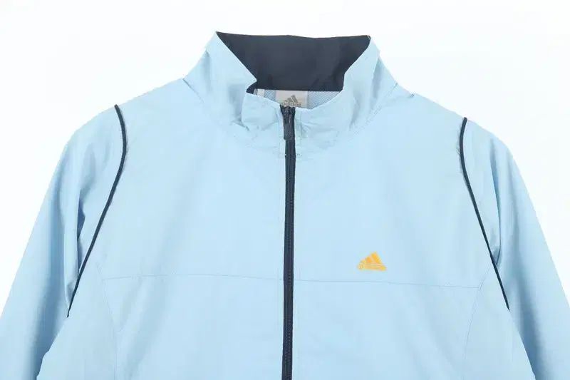アディダス WOMEN - L ポリ 刺繍 ロゴ ジップアップ ウィンドブレーカー
