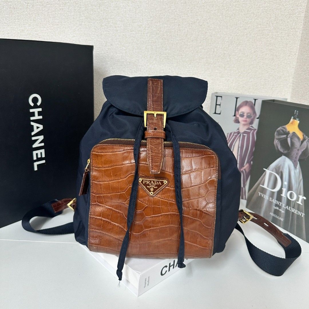 PRADA プラダ クロコダイルレザー バックパック