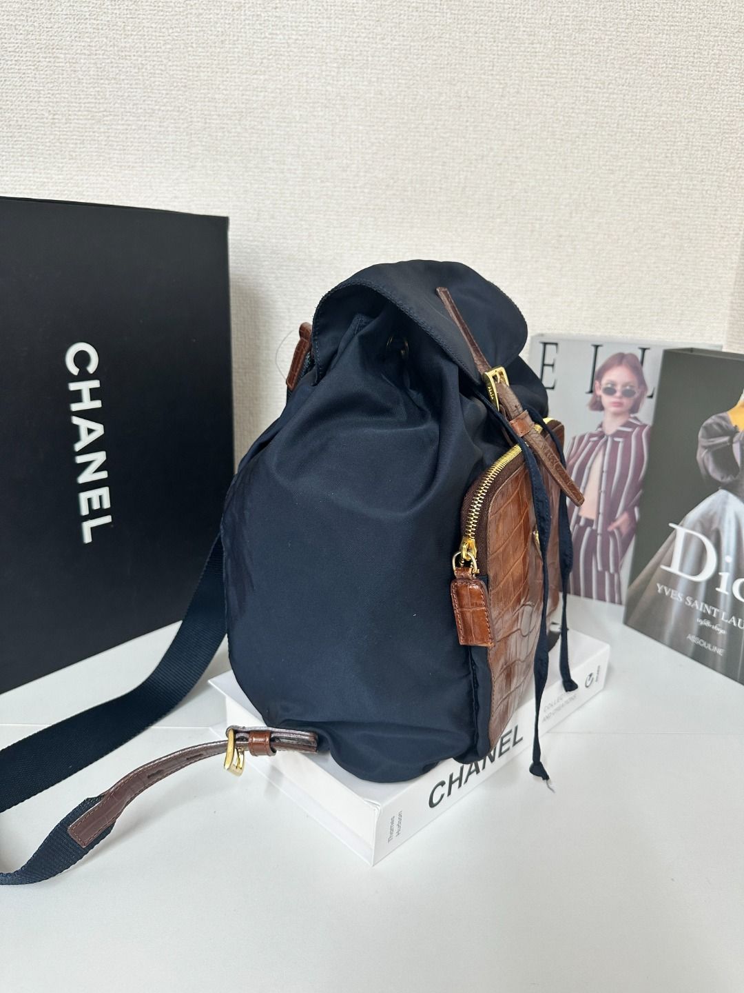 クロコダイルレザー バックパック