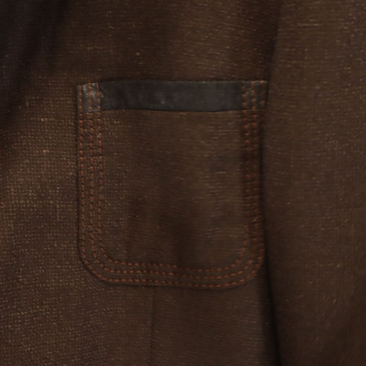 LANVIN ランバン テーラードジャケット 50 ブラウン メンズ 古着