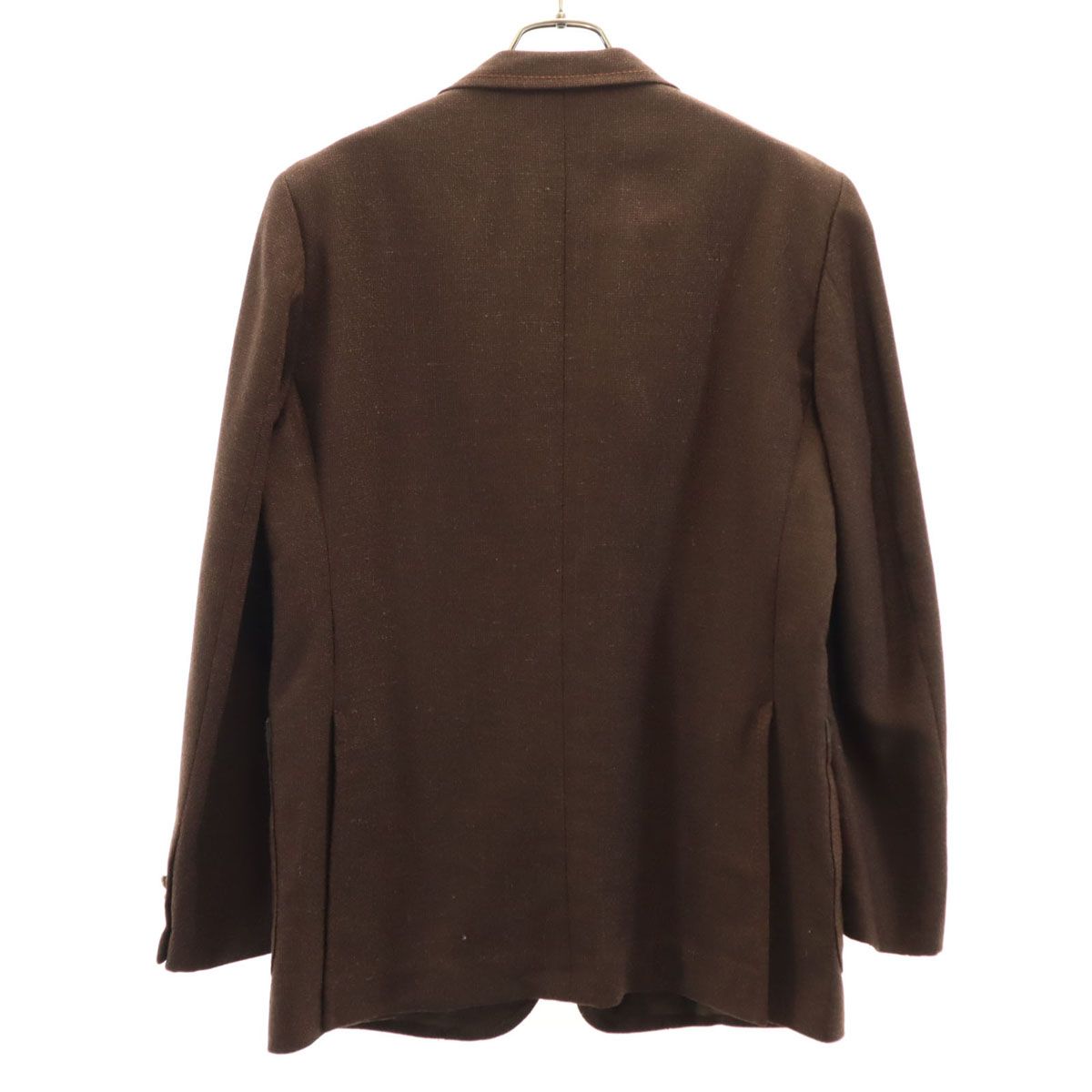 LANVIN ランバン テーラードジャケット 50 ブラウン メンズ 古着