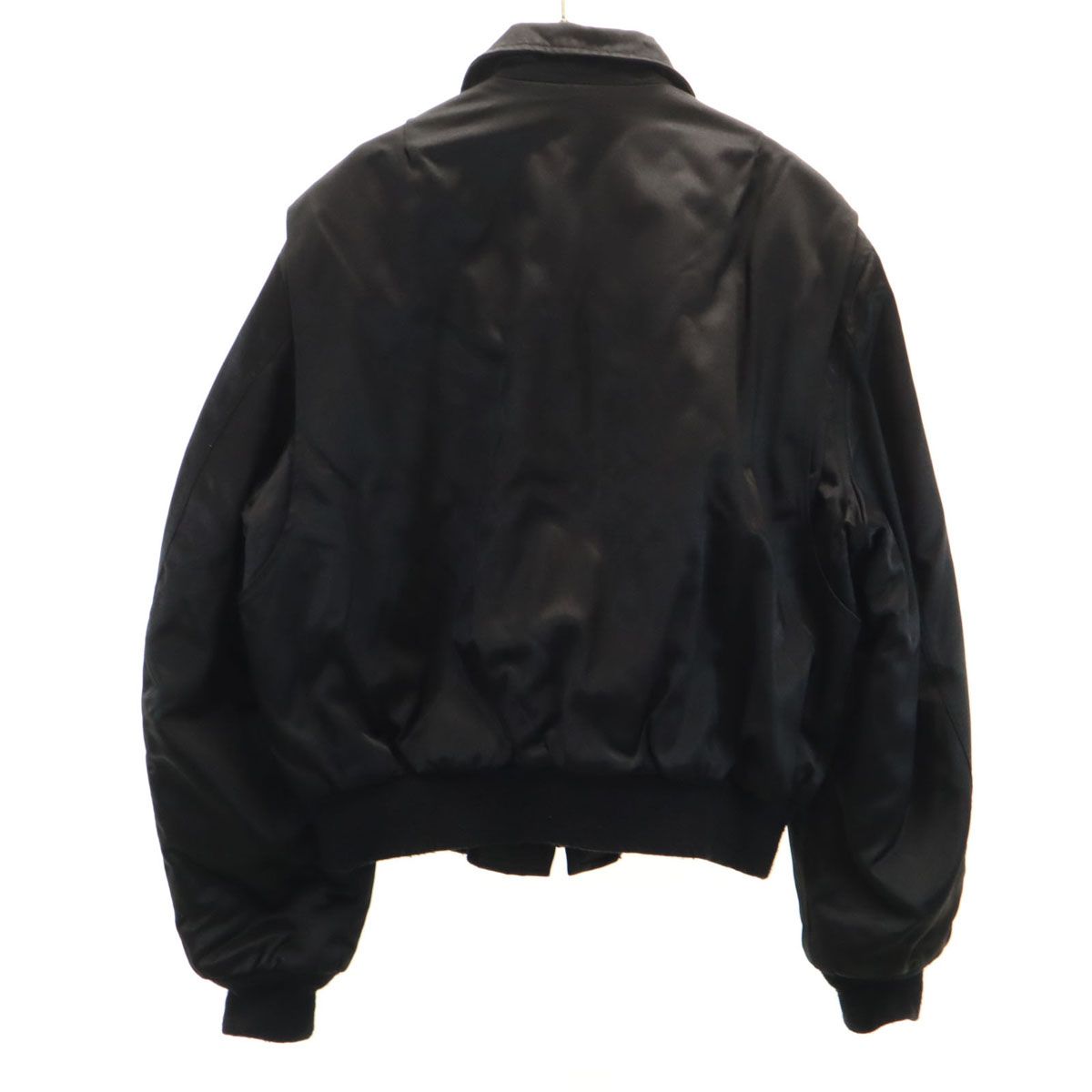 ISS INC 70s DSA タイタンクロス CWU-55P フライトジャケット L ブラック メンズ 古着