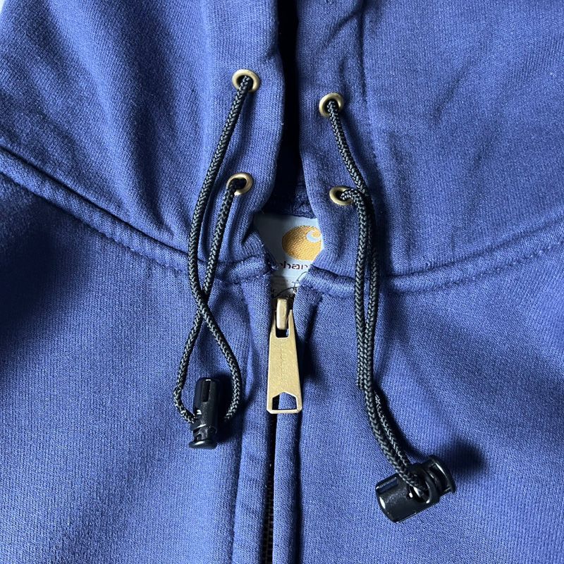 雰囲気系 90s Carhartt サーマル ライナー付き フルジップ スウェット