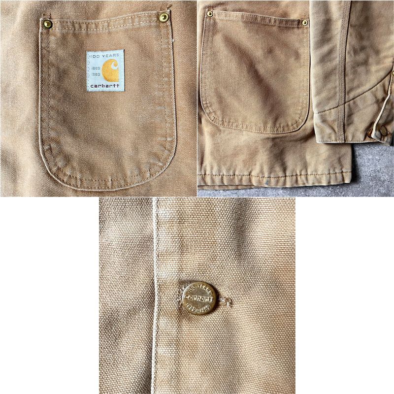 100周年記念 80s USA製 Carhartt ブランケット ライナー ダック チョア