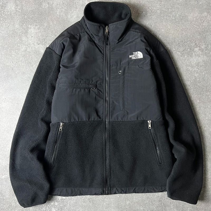 THE NORTH FACE POLARTEC フリース デナリ ジャケット S ノースフェイス フルジップ ナイロン 黒 ブラック DENALI