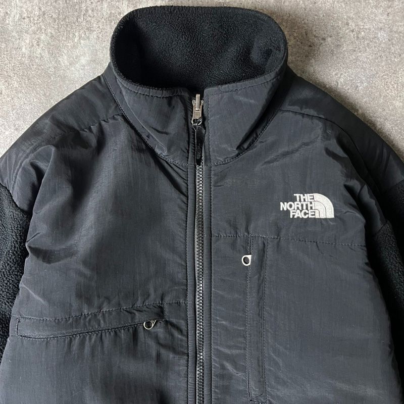 THE NORTH FACE POLARTEC フリース デナリ ジャケット S ノースフェイス フルジップ ナイロン 黒 ブラック DENALI