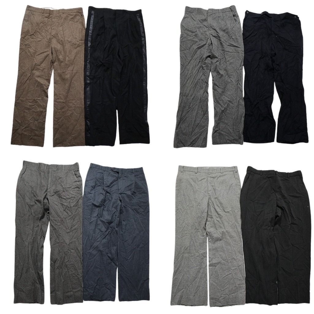 古着卸 80’s スラックス MIX パンツ 8枚セット メンズ 34 36 38 ペンドルトン ライン TALONジップ 古着 NC5166