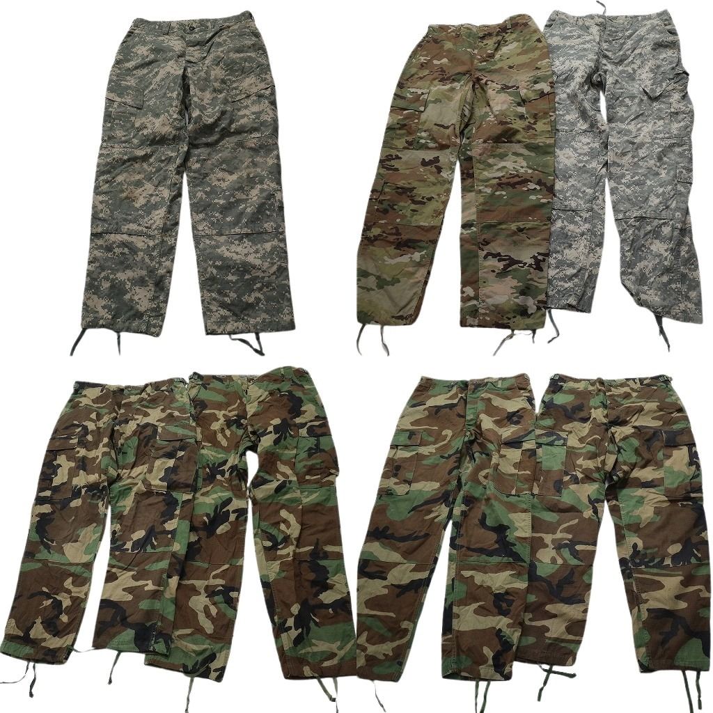 古着卸 まとめ売り 米軍実物 フィールドパンツ ミリタリー 7枚セット (メンズ M ) ウッドランド デジタルカモ  古着 NC5211