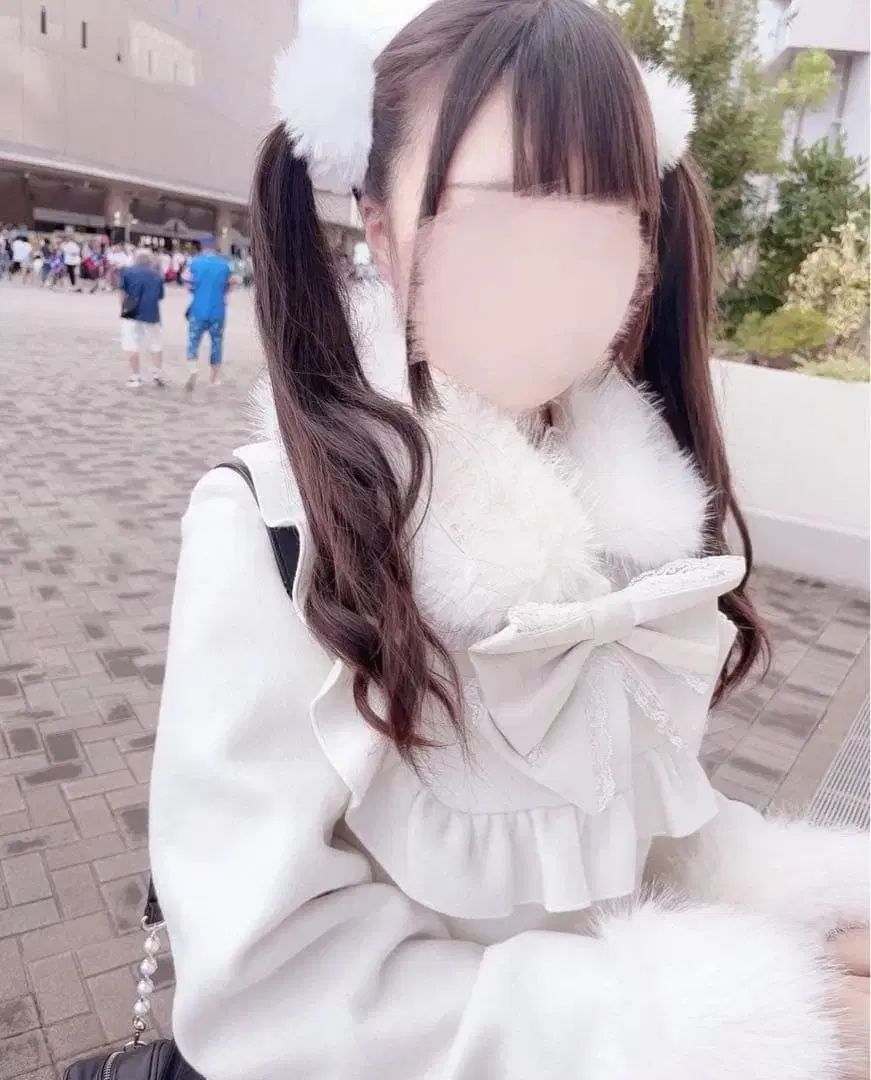 マイクロシマ マムウール コラボ コート 白 量産型 地雷系 スナ系 Girl