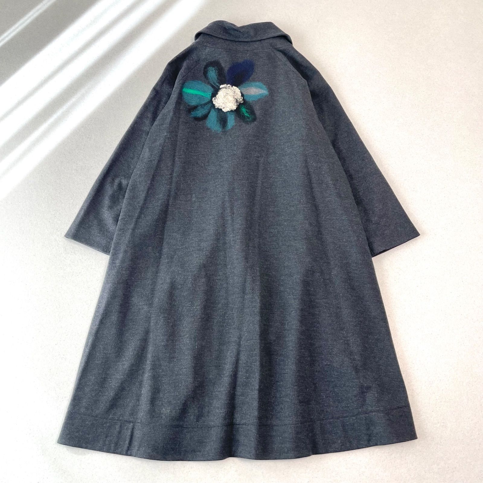 TOKUKO 1er VOL トクコ・プルミエヴォル　Aラインロングコート TOKUKO 1er VOL トクコプルミエヴォル 花柄 Aライン フレア ロング