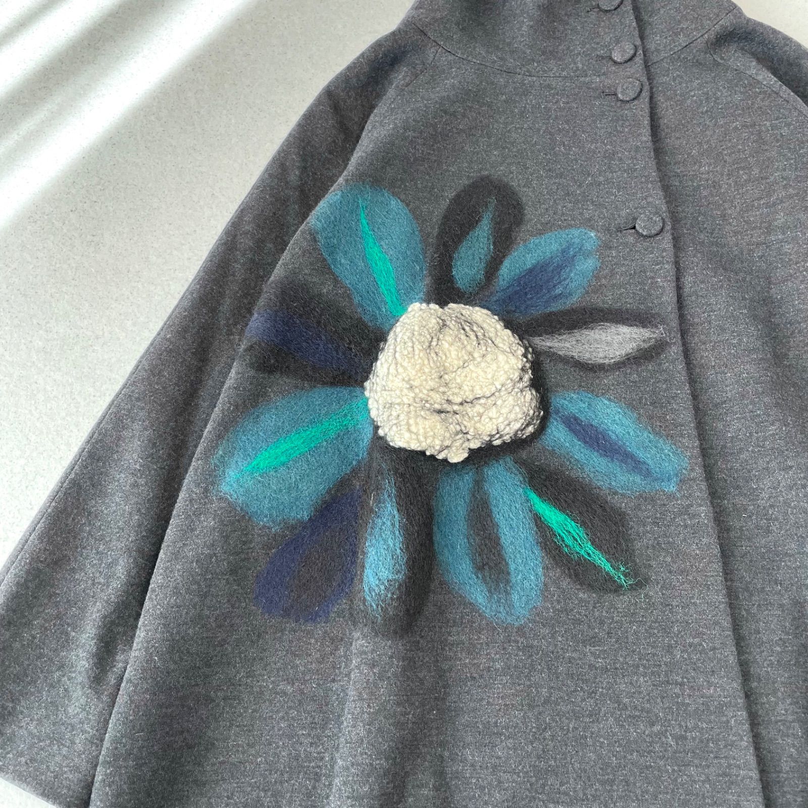 TOKUKO 1er VOL トクコ・プルミエヴォル　Aラインロングコート TOKUKO 1er VOL トクコプルミエヴォル 花柄 Aライン フレア ロング